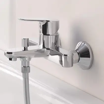 Смеситель для ванны Grohe BauEdg (цвет - хром) (23334000) фото 2 Aquada.com.ua Смеситель для ванны Grohe BauEdg (цвет - хром) (23334000) фото 2 Aquada.com.ua