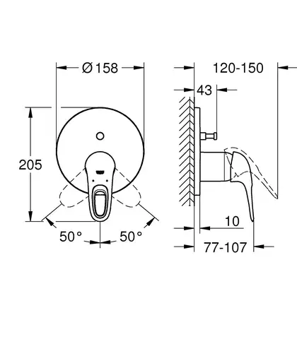 GROHE Смеситель для ванны Eurostyle (24049003) фото 2 Aquada.com.ua