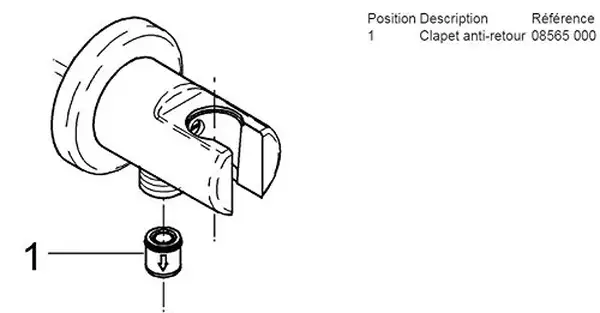 GROHE Підключення душового шлангу Relexa (28679000) фото 2 Aquada.com.ua GROHE Підключення душового шлангу Relexa (28679000) фото 2 Aquada.com.ua