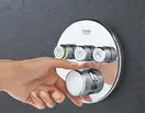 GROHE Термостат для душа/ванны с 3 кнопками, накладная панель SmartControl (29121000) фото 3 Aquada.com.ua
