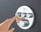 GROHE Термостат для душа/ванны с 3 кнопками, накладная панель SmartControl (29121000) фото 9 Aquada.com.ua