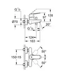 Смеситель для ванны Grohe Eurosmart Cosmopolitan (цвет - хром) (32831000) фото 7 Aquada.com.ua