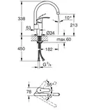 Смеситель для кухни Grohe Eurosmart (цвет - хром) (33202002) фото 7 Aquada.com.ua