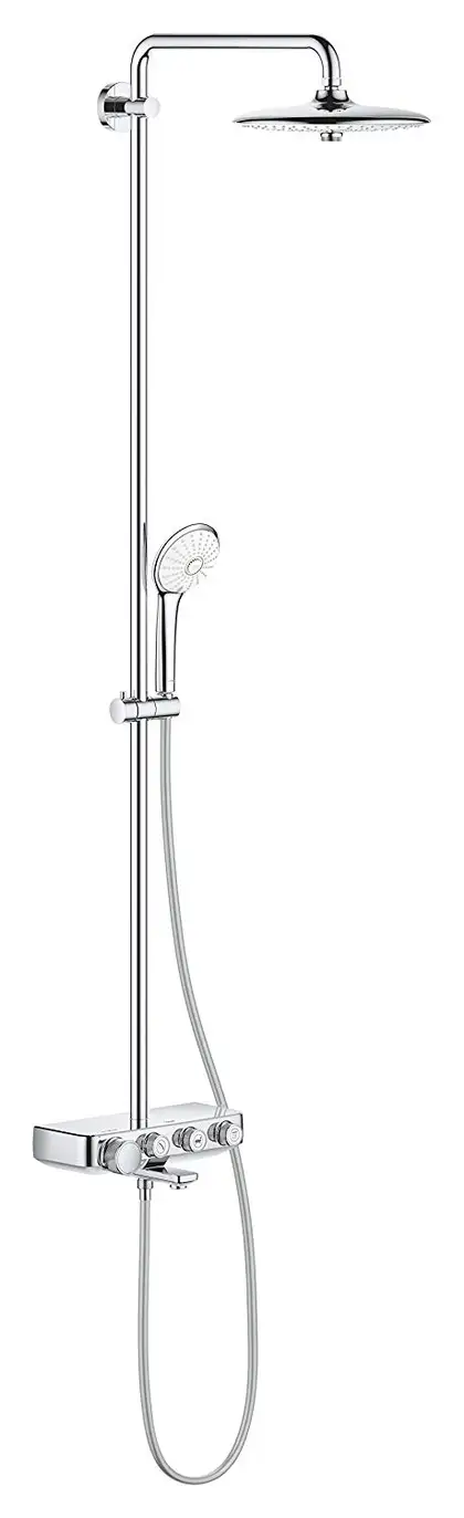 GROHE  Душевая система настенного монтажа с термостатом для ванны Euphoria SmartControl System 260 Mono (26510000) фото 4 Aquada.com.ua