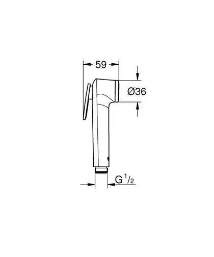 GROHE Ручний душ, 1 режим струменю Tempesta-F Trigger Spray 30  (27512001) фото 5 Aquada.com.ua