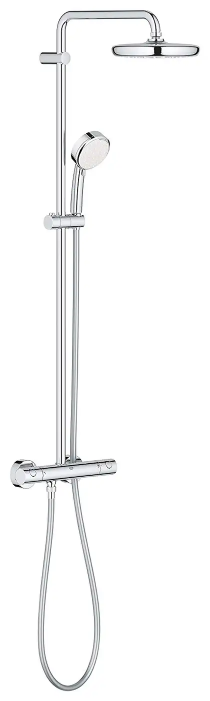 GROHE Душова система з термостатом для настінного монтажу New Tempesta Cosmopolitan 210 (27922001) фото 4 Aquada.com.ua GROHE Душова система з термостатом для настінного монтажу New Tempesta Cosmopolitan 210 (27922001) фото 4 Aquada.com.ua