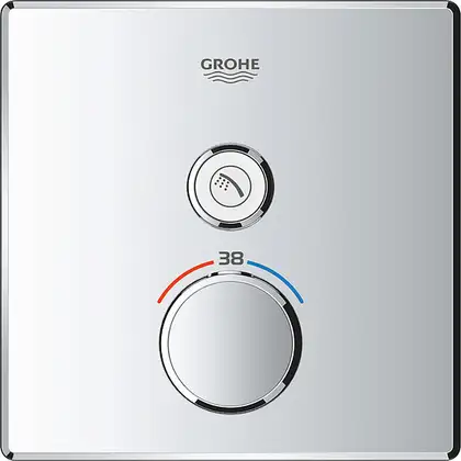 Термостат для ванны/душа на 1 выход Grohe Grohtherm SmartControl (цвет - хром) (29123000) фото 10 Aquada.com.ua Термостат для ванны/душа на 1 выход Grohe Grohtherm SmartControl (цвет - хром) (29123000) фото 10 Aquada.com.ua