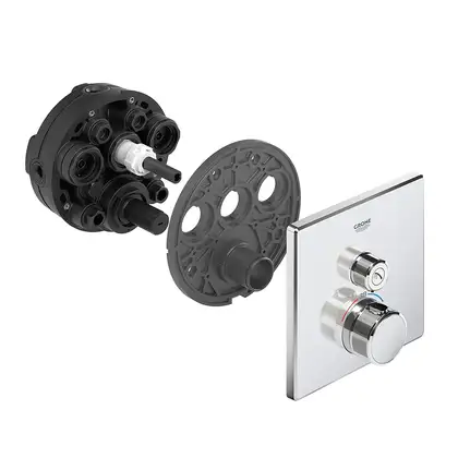 Термостат для ванны/душа на 1 выход Grohe Grohtherm SmartControl (цвет - хром) (29123000) фото 5 Aquada.com.ua Термостат для ванны/душа на 1 выход Grohe Grohtherm SmartControl (цвет - хром) (29123000) фото 5 Aquada.com.ua