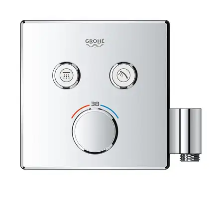 Термостат для ванны на 2 выхода Grohe Grohtherm SmartControl (цвет - хром), со встроенным держателем для ручного душа (29125000) фото 12 Aquada.com.ua