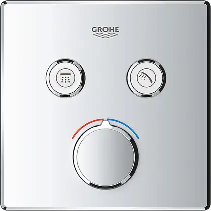 Смеситель для ванны/душа на 2 выхода Grohe SmartControl (цвет - хром) (29148000) фото 3 Aquada.com.ua