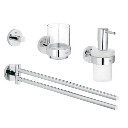 GROHE Набор аксессуаров Essentials 4 в 1 Master Bathroom (40846001) фото 4 Aquada.com.ua GROHE Набор аксессуаров Essentials 4 в 1 Master Bathroom (40846001) фото 4 Aquada.com.ua