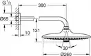 GROHE Верхний душ 380мм, 3 вида струи Euphoria (26459000) фото 4 Aquada.com.ua