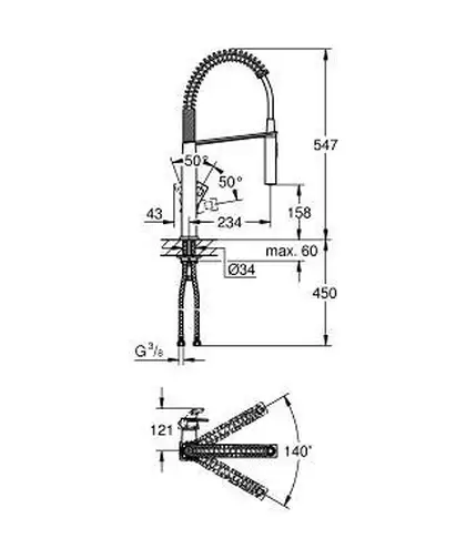 GROHE Смеситель для кухни, однорычажный Eurocube (31395DC0) (31395DC0) фото 2 Aquada.com.ua GROHE Смеситель для кухни, однорычажный Eurocube (31395DC0) (31395DC0) фото 2 Aquada.com.ua
