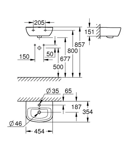 GROHE Раковина BAU CERAMIC (39424000) фото 10 Aquada.com.ua GROHE Раковина BAU CERAMIC (39424000) фото 10 Aquada.com.ua