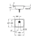 GROHE Кухонная мойка Sink K200 (31719SD0) (31719SD0) фото 2 Aquada.com.ua
