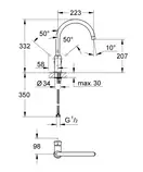 Смеситель для кухни Grohe Bau Classic (цвет - хром) (31234000) фото 2 Aquada.com.ua