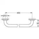 GROHE Поручень для ванны Essentials (40793001) фото 2 Aquada.com.ua