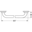 GROHE Поручень для ванны Essentials (40795001) фото 2 Aquada.com.ua