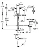 GROHE Смеситель однорычажный для раковины Essence New (23591001) фото 2 Aquada.com.ua