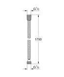 GROHE Металлический душевой шланг 1750 мм Relexaflex Metal (28139000) фото 2 Aquada.com.ua