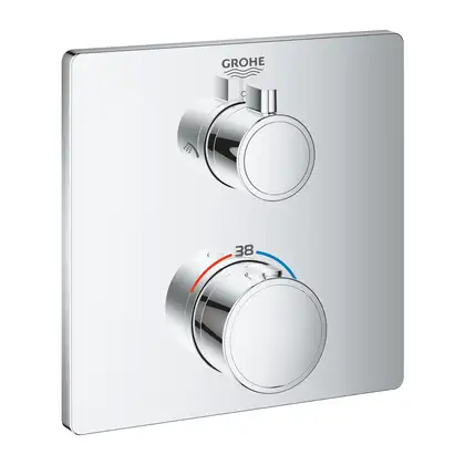 GROHE Термостат для душа с переключателем на 2 положения верхний/ручной душ Grohtherm (24079000) фото 1 Aquada.com.ua