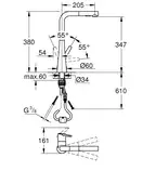 GROHE Смеситель для кухонной мойки Zedra (32553002) фото 5 Aquada.com.ua