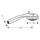GROHE Hansgrohe Ручной душ Crometta 85 (28585000) фото 2 Aquada.com.ua