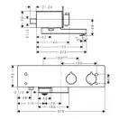 HANSGROHE Термостат для ванны, белый/хром ShowerTablet 350 (13107400) фото 2 Aquada.com.ua