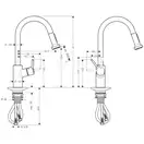 HANSGROHE Смеситель для кухни, однорычажный Talis S (14877000) фото 2 Aquada.com.ua