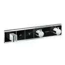 HANSGROHE Термостат для душа, на 2 потребителя хром/чёрный RainSelect (15355600) фото 1 Aquada.com.ua