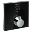 HANSGROHE ShowerSelect Термостат  для одного потребителя, стеклянный, СМ, черный/хром (15737600) фото 1 Aquada.com.ua