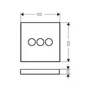 HANSGROHE Запорно-переключающее устройство на 3 потребителя Shower Select (15764000) фото 2 Aquada.com.ua