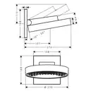 HANSGROHE Верхний душ 250 3jet с настенным держателем, хром Rainfinity (26232000) фото 2 Aquada.com.ua