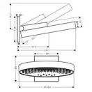 Верхний душ Ø 360 мм Hansgrohe Rainfinity, 3 типа струи (цвет - хром) (26234000) фото 2 Aquada.com.ua
