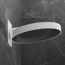 HANSGROHE  Верхний душ 360 3jet с настенным держателем, матовый белый Rainfinity (26234700) фото 3 Aquada.com.ua