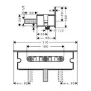 HANSGROHE Держатель Fixfit Porter 300, хром (26456000) фото 2 Aquada.com.ua