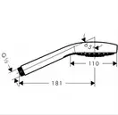 HANSGROHE Ручной душ MySelect S 1jet Eco (26639400) фото 2 Aquada.com.ua