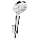 HANSGROHE Душевой набор 1,25 м, белый/хром Crometta 1jet (26690400) фото 1 Aquada.com.ua