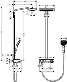HANSGROHE Душевая система с термостатом ShowerTablet Raindance Select E Air 3jet 300 Showerpipe (27127000) фото 2 Aquada.com.ua