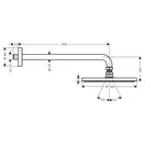 HANSGROHE Верхний душ S 240 1 jet, с держателем, PowderRain, хром Raindance S (27607000) фото 2 Aquada.com.ua