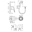 HANSGROHE  Набор скрытого монтажа с гигиенической лейкой Logis  (3В111219) фото 2 Aquada.com.ua