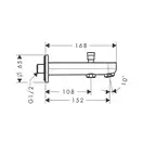 HANSGROHE Излив для ванны Metris S (31417000) фото 2 Aquada.com.ua