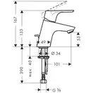 HANSGROHE Смеситель для раковины, однорычажный, хром Focus 70 (31730000) фото 2 Aquada.com.ua