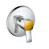 Hansgrohe Смеситель для душа однорычажный, с рычаговой рукояткой, СМ, хром/под золото Metropol Classic (31365090)