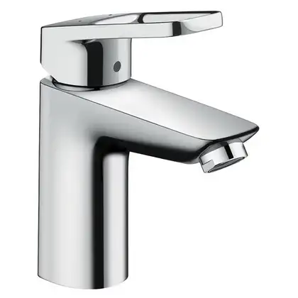 Hansgrohe Смеситель для раковины однорычажный, со сливным гарнитуром, хром Logis Loop 100 (71151000) фото 1 Aquada.com.ua
