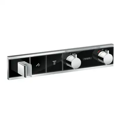 HANSGROHE Термостат для душа, на 2 потребителя хром/чёрный RainSelect (15355600) фото 1 Aquada.com.ua HANSGROHE Термостат для душа, на 2 потребителя хром/чёрный RainSelect (15355600) фото 1 Aquada.com.ua