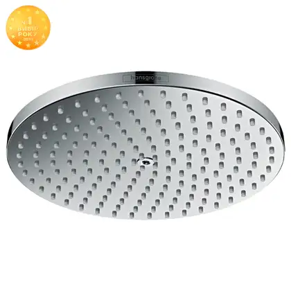 Верхний душ Ø 240 мм Hansgrohe PowderRain Raindance S, 1 тип струи (цвет - хром) (27623000) фото 1 Aquada.com.ua