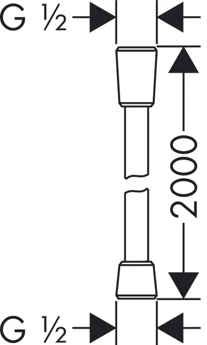 HANSGROHE Шланг душевой 2,00 м Isiflex``B (28274000) фото 2 Aquada.com.ua