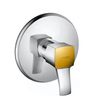 HANSGROHE Смеситель для душа однорычажный, с рычаговой рукояткой, СМ, хром/под золото Metropol Classic (31365090) фото 1 Aquada.com.ua