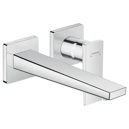 HANSGROHE Смеситель для раковины однорычажный с изливом 225 мм, настенный монтаж, хром Metropol (32526000) фото 1 Aquada.com.ua